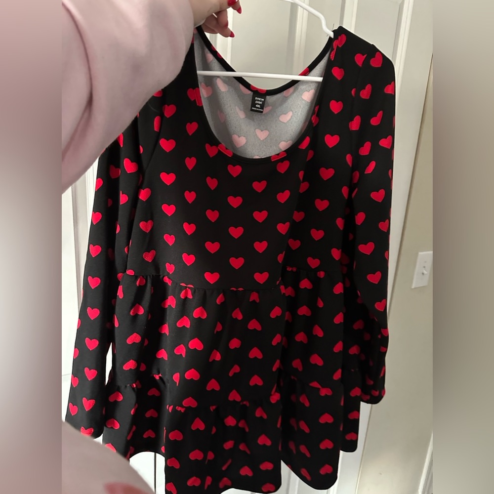 Heart Peplum Top